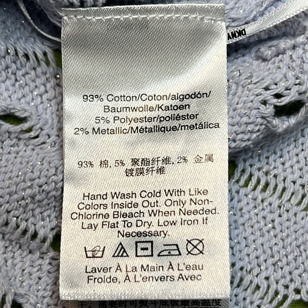 DKNY Jeans Blue Gray Sweater - NWT - Retails $79 - Picture 7 of 7